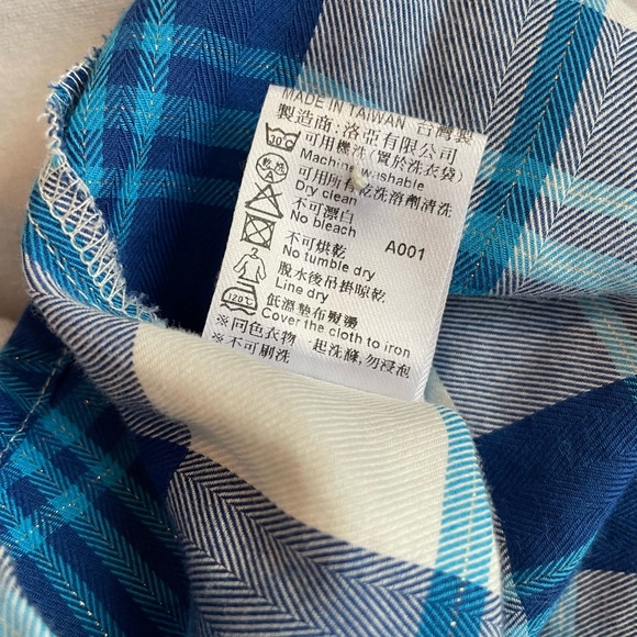 Kinloch Anderson Girls tartan plaid shirt/skirt 2-piece outfit- girls size 9 - Picture 10 of 13